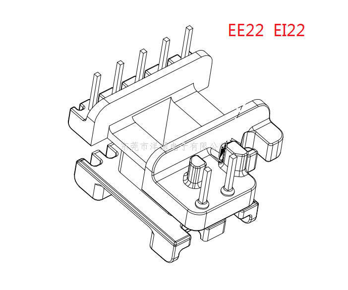 EE22变压器骨架E...