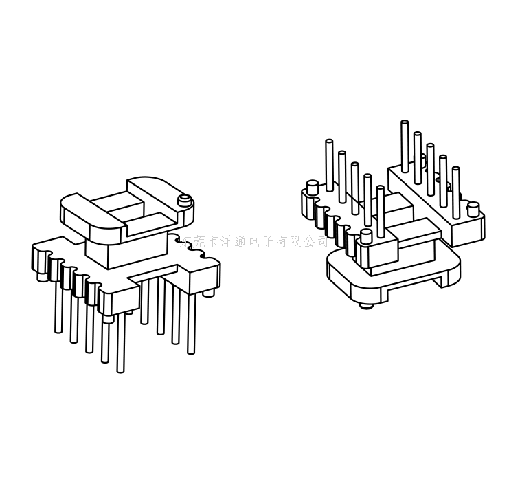 EI12.5变压器骨...