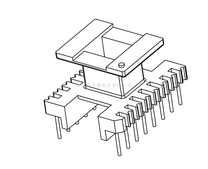 EI28变压器骨架E...