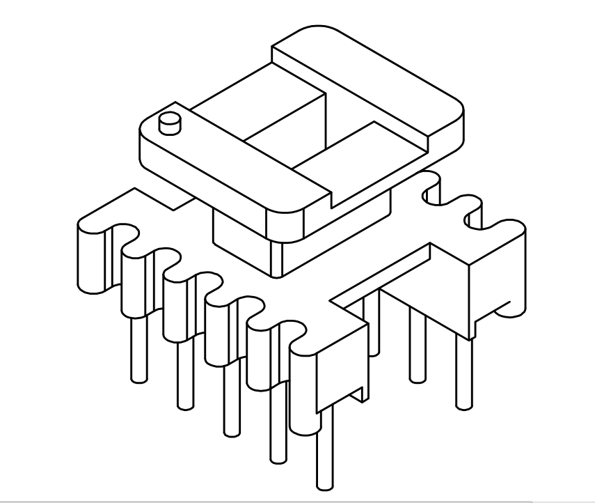 EI12.5变压器骨...